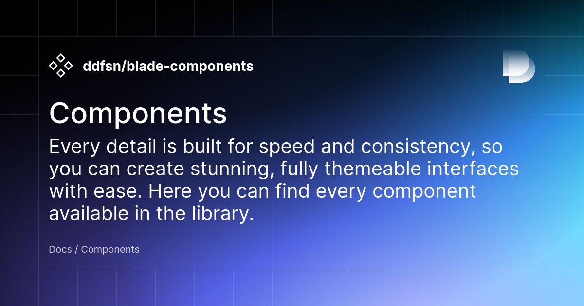Components - Blade Components