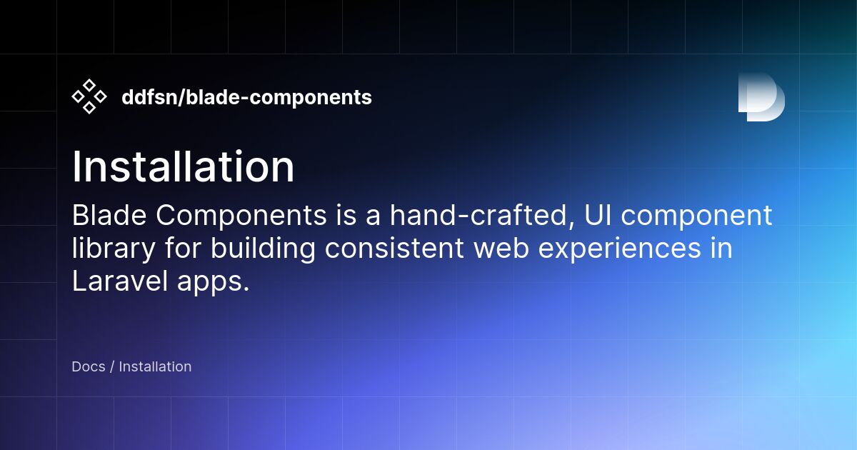Installation - Blade Components